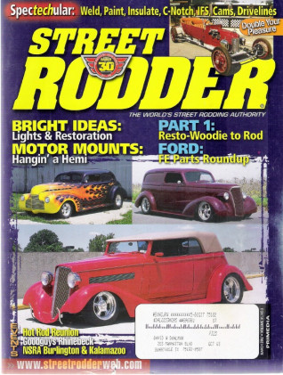 STREET RODDER 2002 MAR - ROAD AGENT, IFS FOR A '40 PONCHO, KICK-UP FRAME
